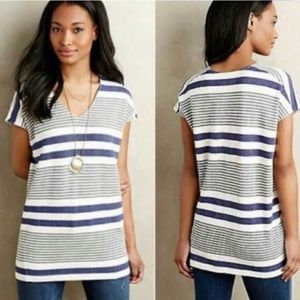 Anthropologie Lilka Averie Stretch Striped Tunic L